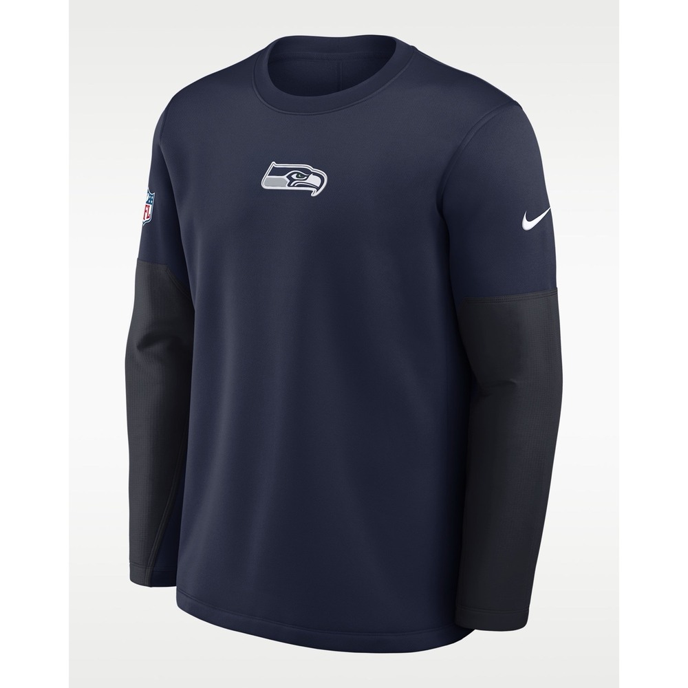 Seattle Seahawks Men's Large Nike On-Field Sideline Coach Therma-Fit Sweatshirt